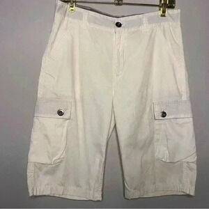 Levi's Cargo Shorts Boys Size 18R White in Excellent Condition